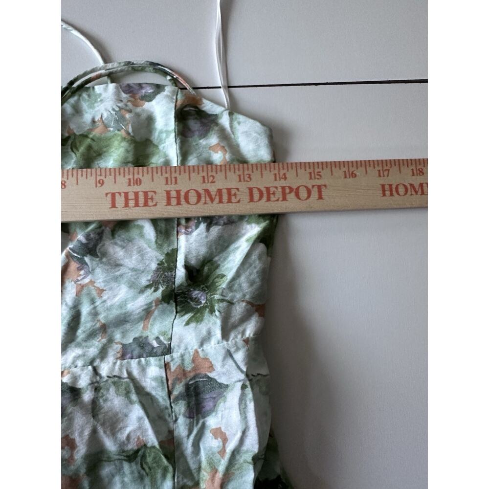 En Saison Square Neck Midi Dress Anthropologie Small Floral Garden - Picture 11 of 13